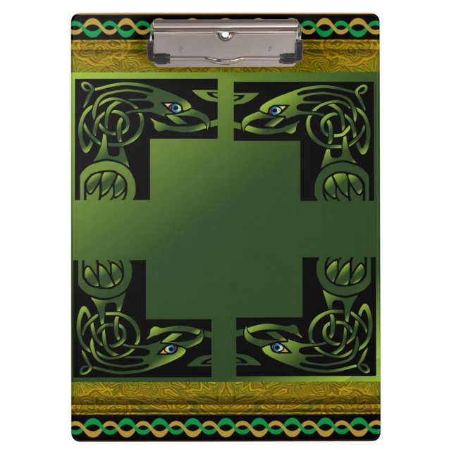 Celtic Dragon Clipboard Klemmbrett (Vorderseite)
