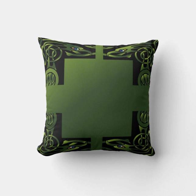 Celtic Dragon Pillow Kissen (Vorderseite)