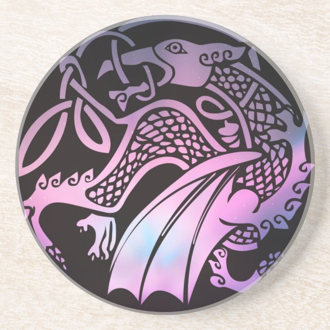 Celtic Dragon Round Untersetzer (Vorne)