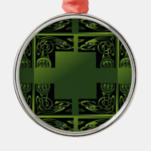 Celtic Dragon Silbernes Ornament