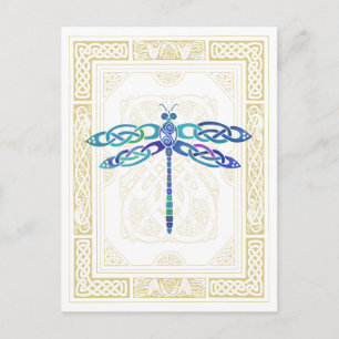 Celtic Dragonfly Postkarte