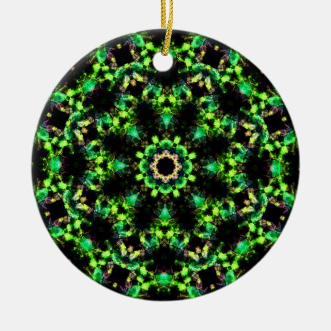 Celtic Emerald Wreath Ornament - 2 Seiten Design (Vorne)