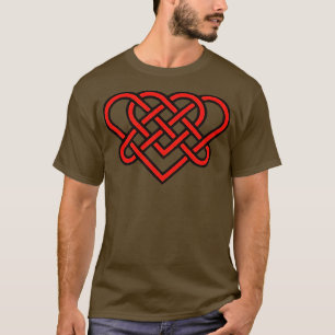 Celtic Ewige Liebe kennt romantisches Herz-Rot-Des T-Shirt