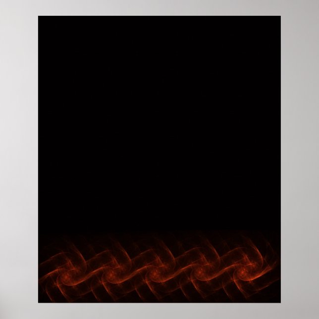 Celtic Flame Fraktal Print Poster (Vorne)
