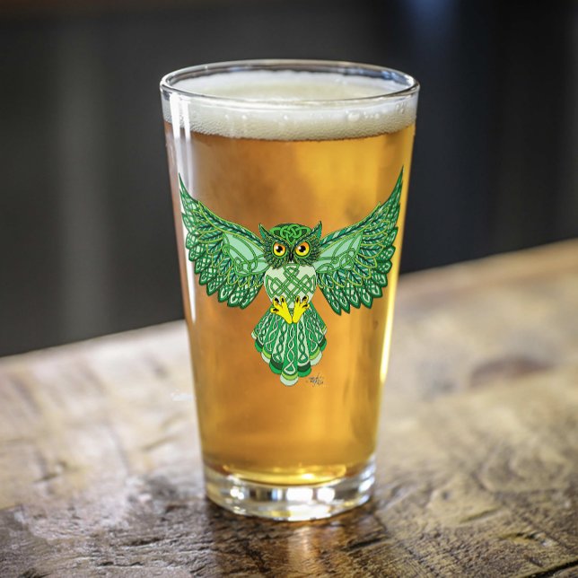 Celtic Flight Owl Green Glas (Von Creator hochgeladen)