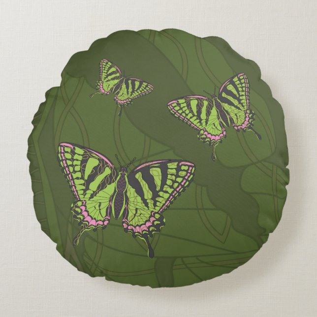 Celtic Frack Round Pillow Rundes Kissen (Vorderseite)