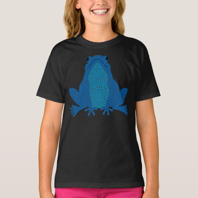 Celtic Frog - Blue T-Shirt (Vorderseite)