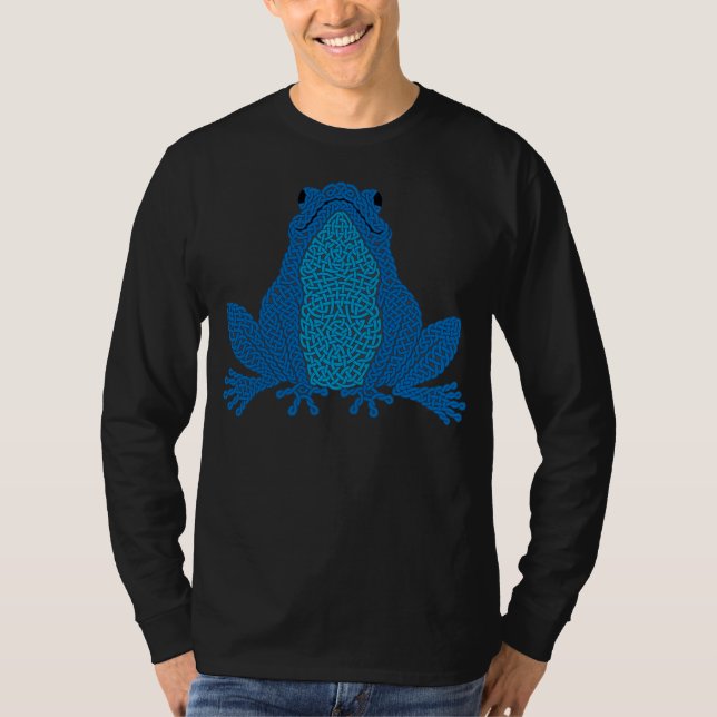 Celtic Frog - Blue T-Shirt (Vorderseite)