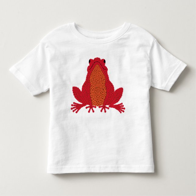 Celtic Frog - Red Kleinkind T-shirt (Vorderseite)