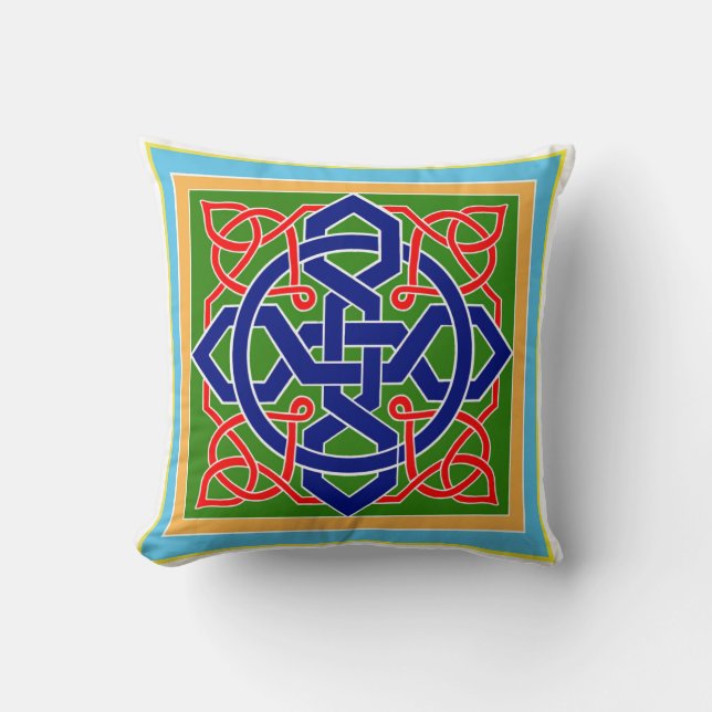 Celtic Galway Reversible Throw Pillow Kissen (Vorderseite)