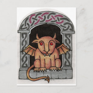 Celtic Gargoyle Postkarte