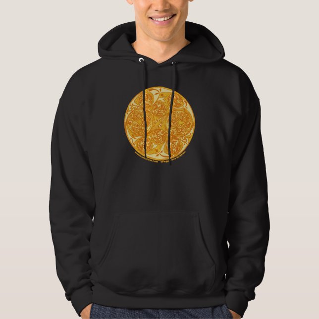 Celtic-gewundene Kunst-Mandala-Kapuzenpullis Hoodie (Vorderseite)