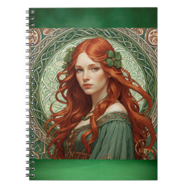 Celtic Girl 4 Spiral Notebook Notizblock