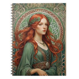 Celtic Girl Spiral Notebook 7 Notizblock