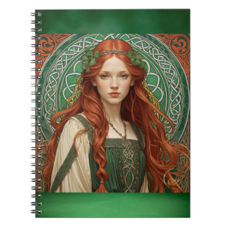 Celtic Girl Spiral Notebook Notizblock
