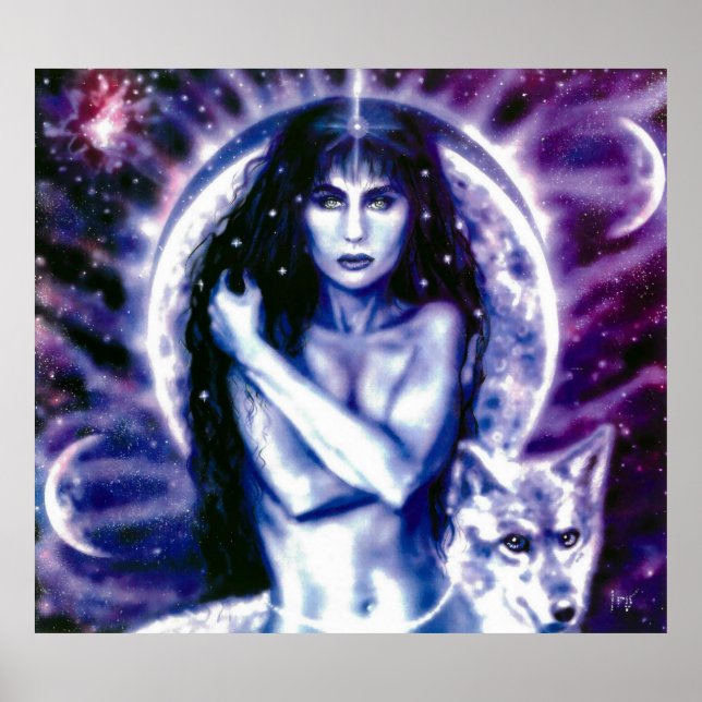 Celtic Goddess Hecate von Lisa Iris Poster (Vorne)