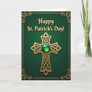 Celtic Gold St. Patrick's Day Karte