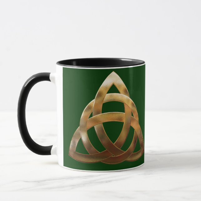 Celtic Gold Trinity Knot Tasse (Links)