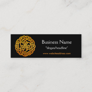 Celtic Golden D1b Irish Celtic Visitenkarte