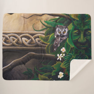 Celtic Green Man Owl Sherpadecke