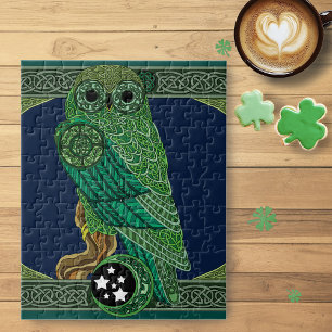 Celtic Green Owl Puzzle