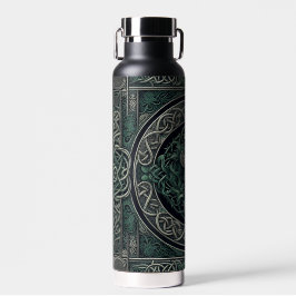 Celtic Green und Silver Sword Trinkflasche