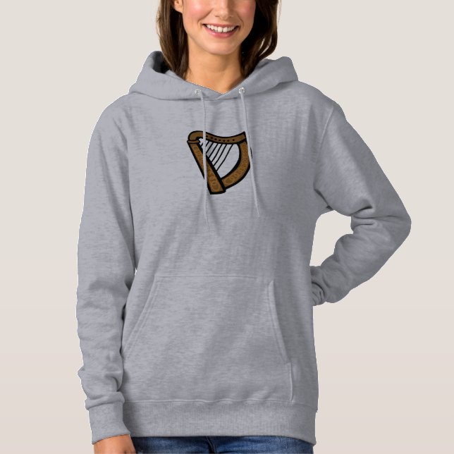 Celtic Harp Womens Hoodie (Vorderseite)