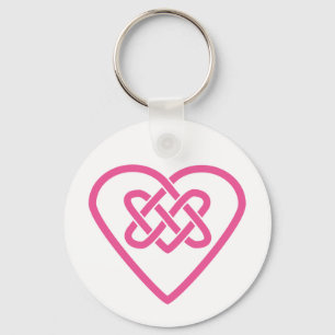 Celtic Heart Keychain - White Background Schlüsselanhänger