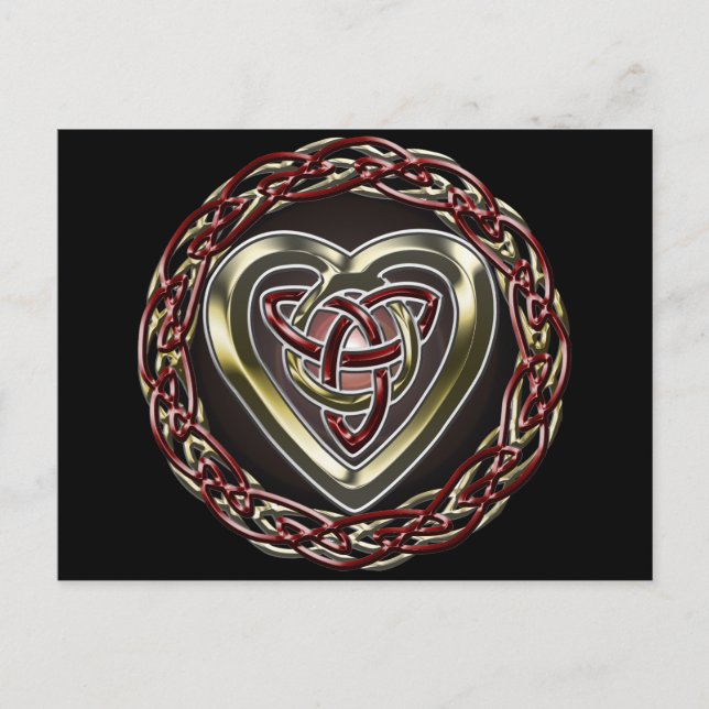 Celtic Heart Postcard Postkarte (Vorderseite)