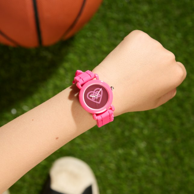 Celtic Heart Red Watch Armbanduhr (Handgelenk)