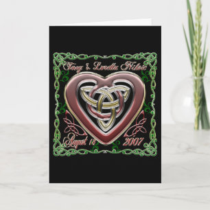 Celtic Heart Wedding/Anniversary Design Card Karte