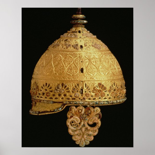 Celtic Helm gefunden in Agris, Charante, 4. Jahrhu Poster (Vorne)