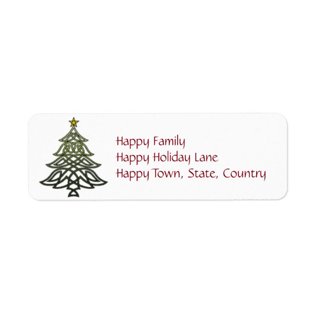 Celtic Holiday Labels (Vorne)
