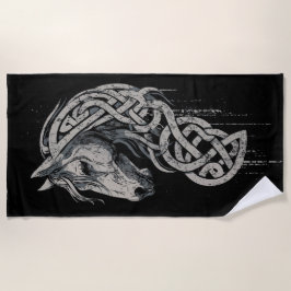 Celtic Horse Viking Knot Strandtuch