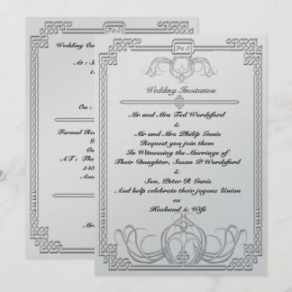 Celtic Ice Wolf Hochzeit Einladung