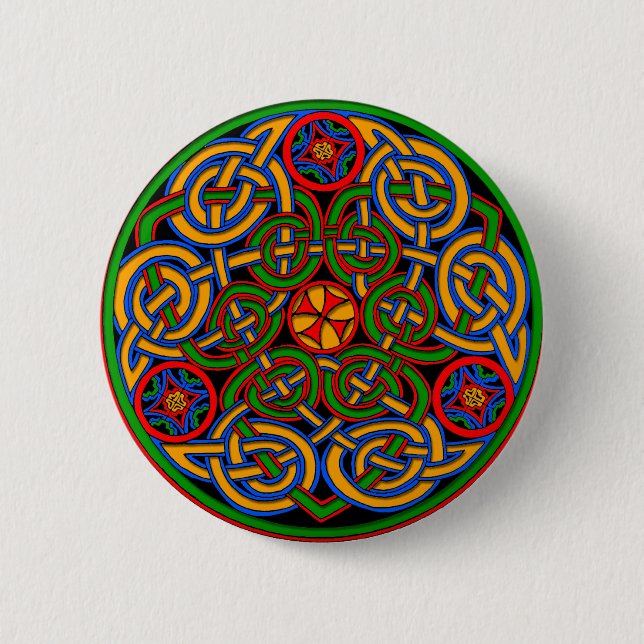 Celtic IIlumination - Dreiheits-Kreis Button (Vorderseite)