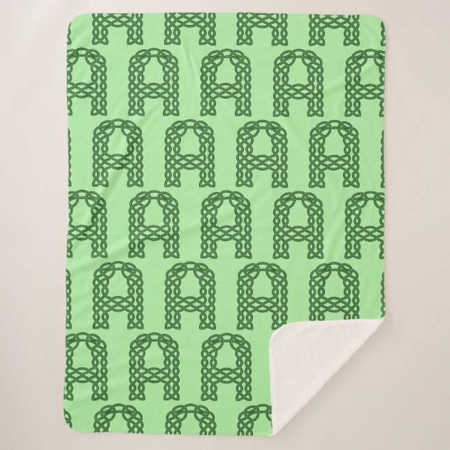 Celtic Initial Letter B Celtic Knot Sherpadecke (Vorderseite)