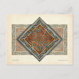Celtic Interlace Panel Postcard Postkarte