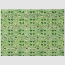 Celtic Irish Green and Gold Verziert Patches 2 Seidenpapier