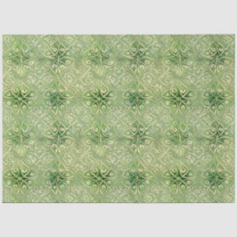 Celtic Irish Green and Gold Verziert Patches 5 Seidenpapier