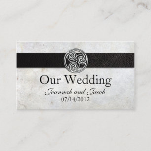 Celtic Irish Knot Wedding Website Card Begleitkarte