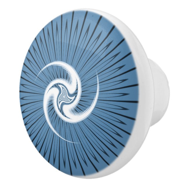 Celtic Irish Scottish Triskelion Pagan Mandala Keramikknauf (Rechts)