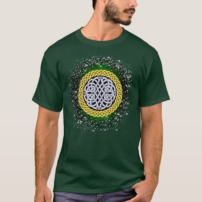 Celtic/Irish/Scottish/Viking geflochtener Knoten,  T-Shirt (Vorderseite)
