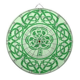Celtic Irish Shamrock Shield Traditional Irish  Dartscheibe