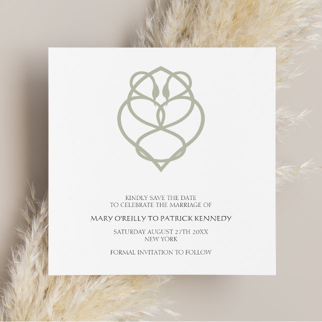 Celtic Irish Swan Liebe kann Hochzeit speichern Save The Date (Von Creator hochgeladen)
