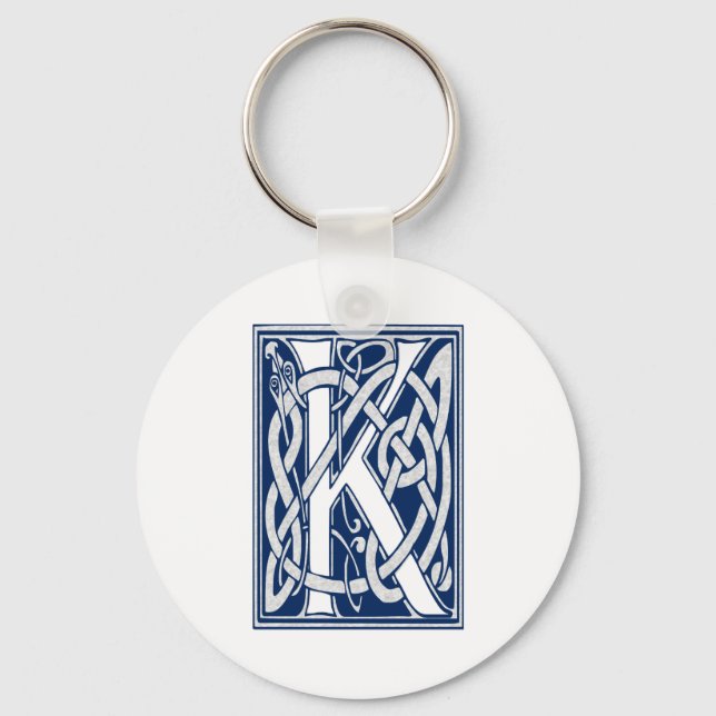 Celtic K Monogram Schlüsselanhänger (Vorderseite)