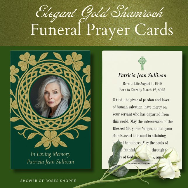 Celtic Kleeblatt Beerdigung Irish Gebet (Von Creator hochgeladen)