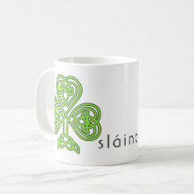 Celtic Kleeblatt Green St. Patrick's Day Slainte