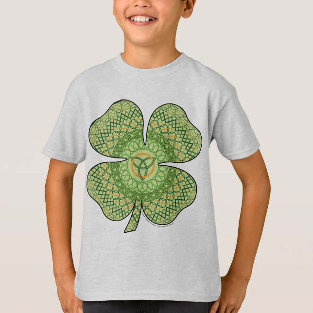 Celtic Kleeblatt Kid's and Baby Light Shirt (Vorderseite)