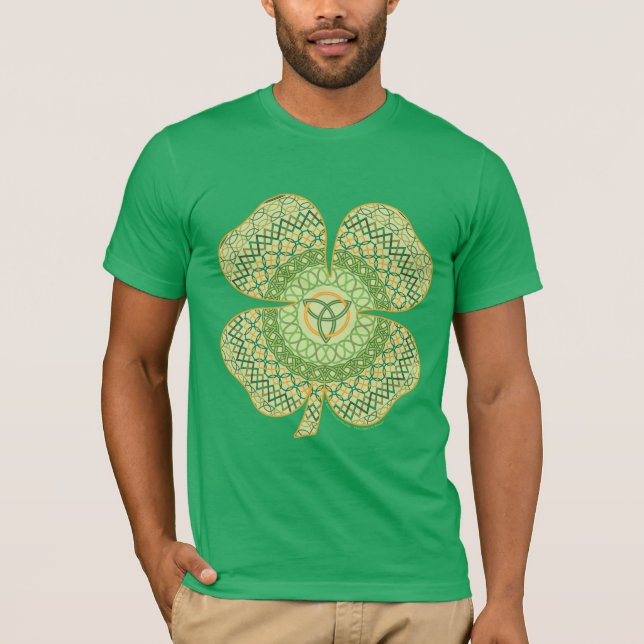 Celtic Kleeblatt Men Dark Shirt (Vorderseite)